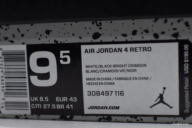 Retro Hot Lava 4 308497-116 Jordan Air 0812